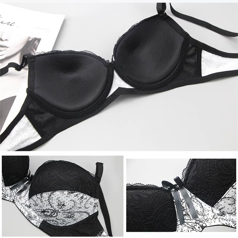 Women Push Up Bra Wireless Plus Size B C D E Cup Sexy ...