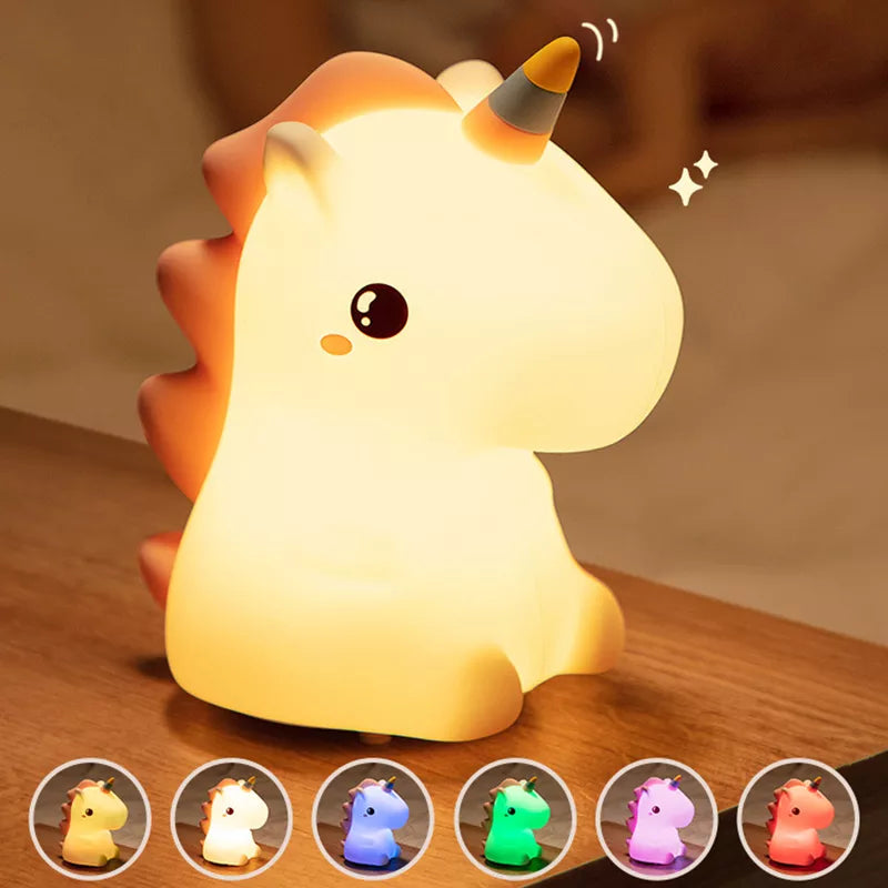 Unicorn Cute Silicone LED Night Light - Eklat