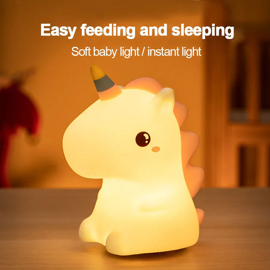 Unicorn Cute Silicone LED Night Light - Eklat