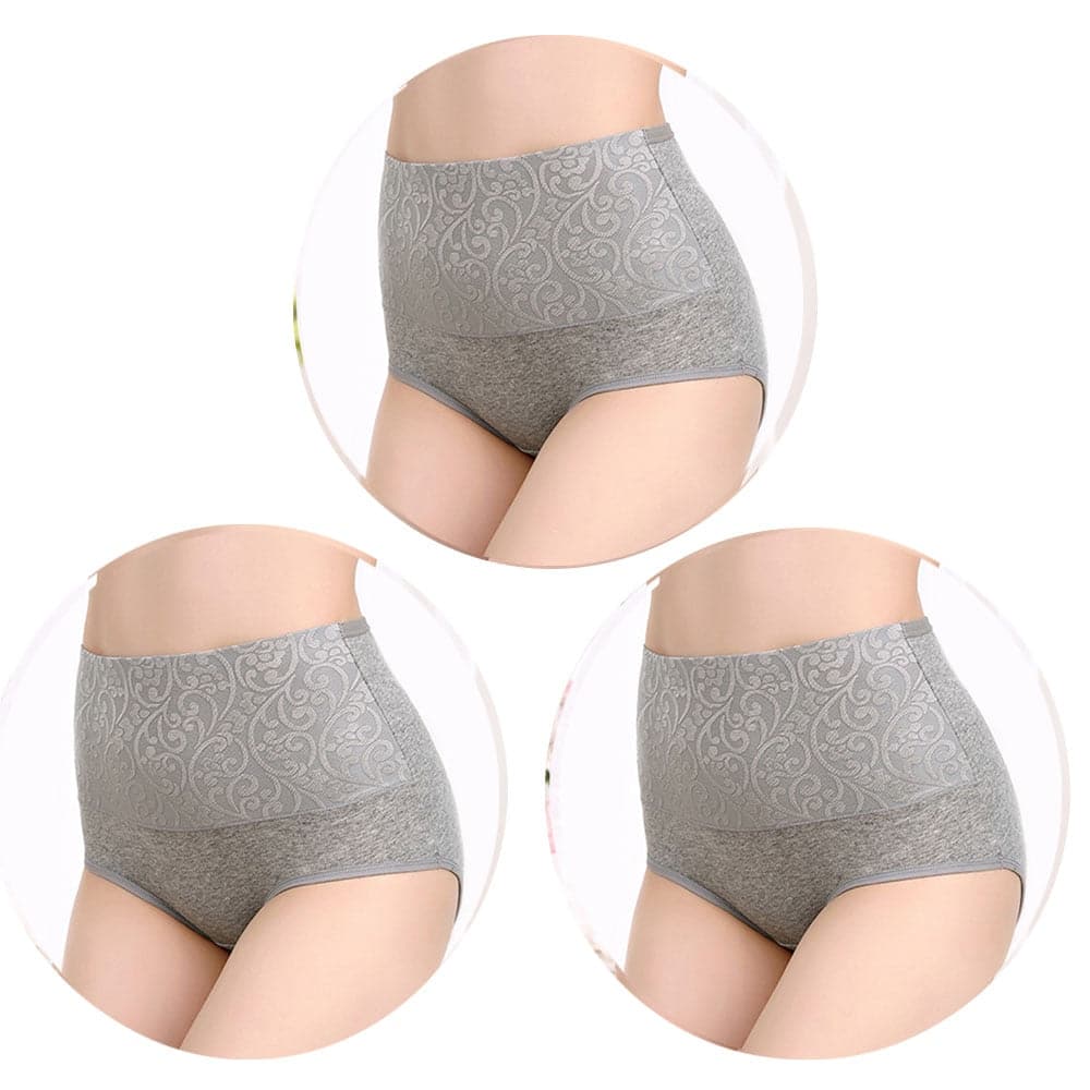 3Pcs Women's Cotton Underwear Sexy Lace Panties ...