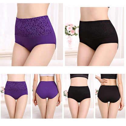 3Pcs Women's Cotton Underwear Sexy Lace Panties ...