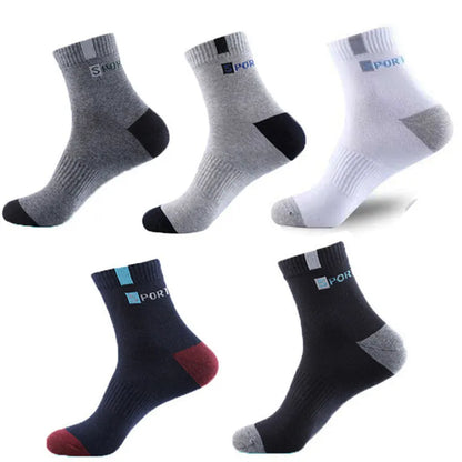 5 Pairs Men Bamboo Fiber Autumn Winter Men Socks - Eklat