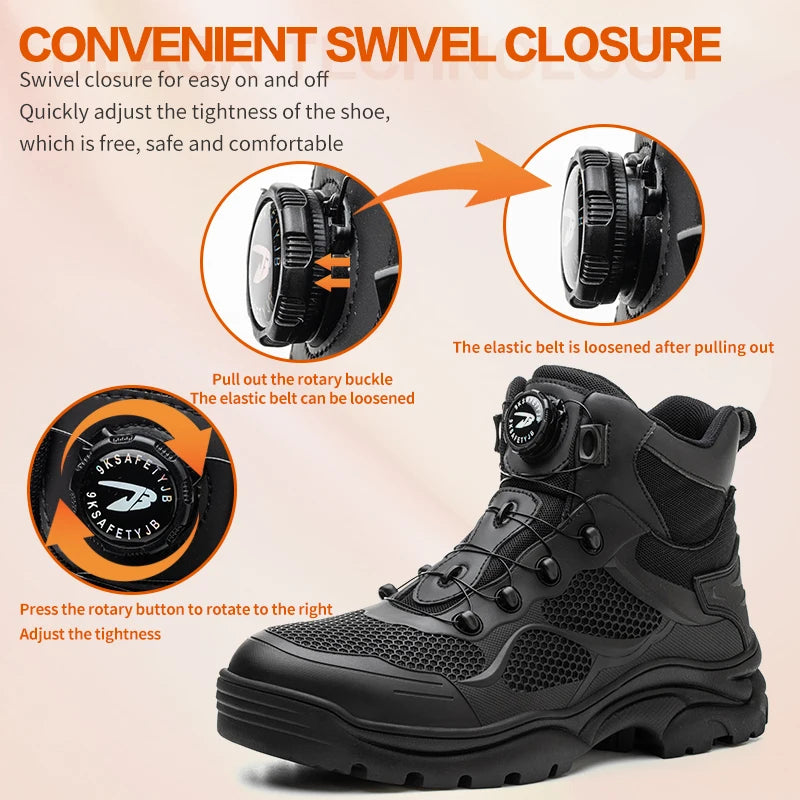 Rotary Buckle New Safety Boots - Eklat