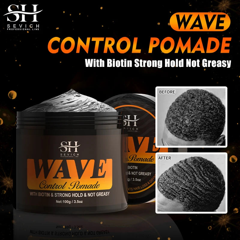 Natural Wave Control Pomade for Black Men - Eklat