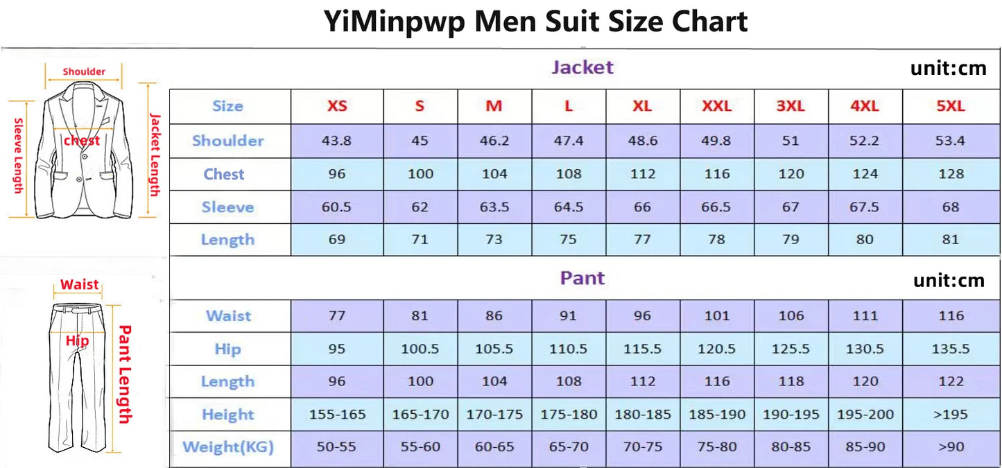 Bicolor Men Suits 2 Pieces