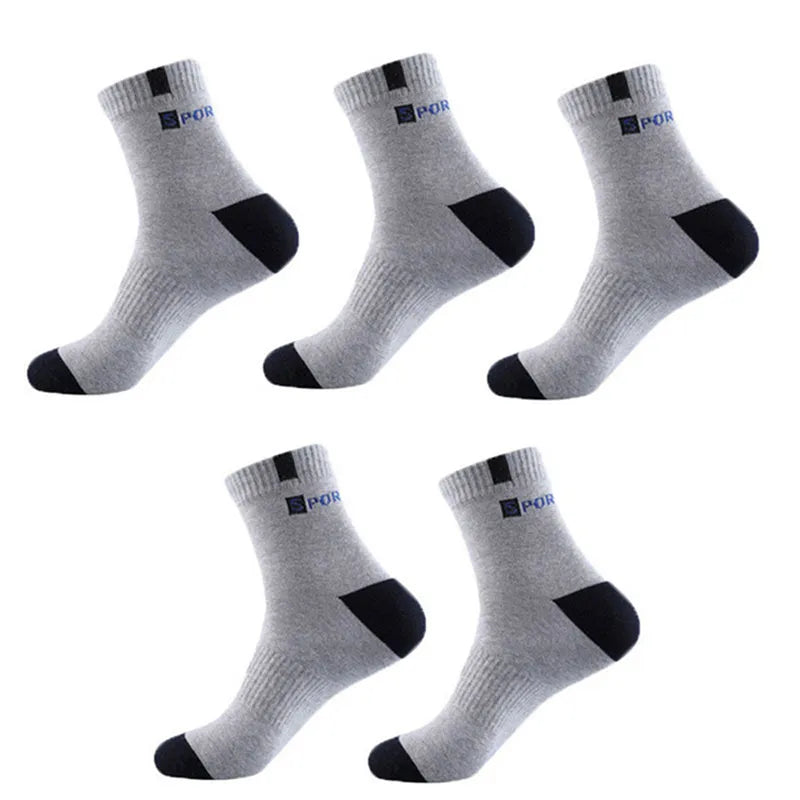 5 Pairs Men Bamboo Fiber Autumn Winter Men Socks - Eklat