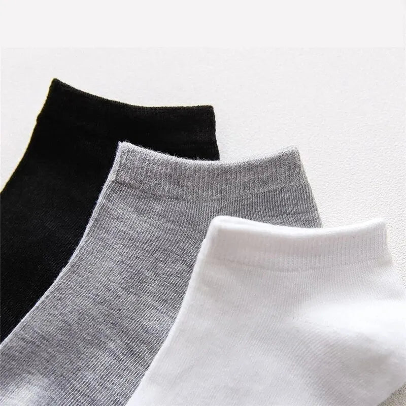 10 Pairs Men's Cotton Boat Socks - Eklat