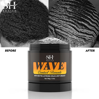 Natural Wave Control Pomade for Black Men - Eklat