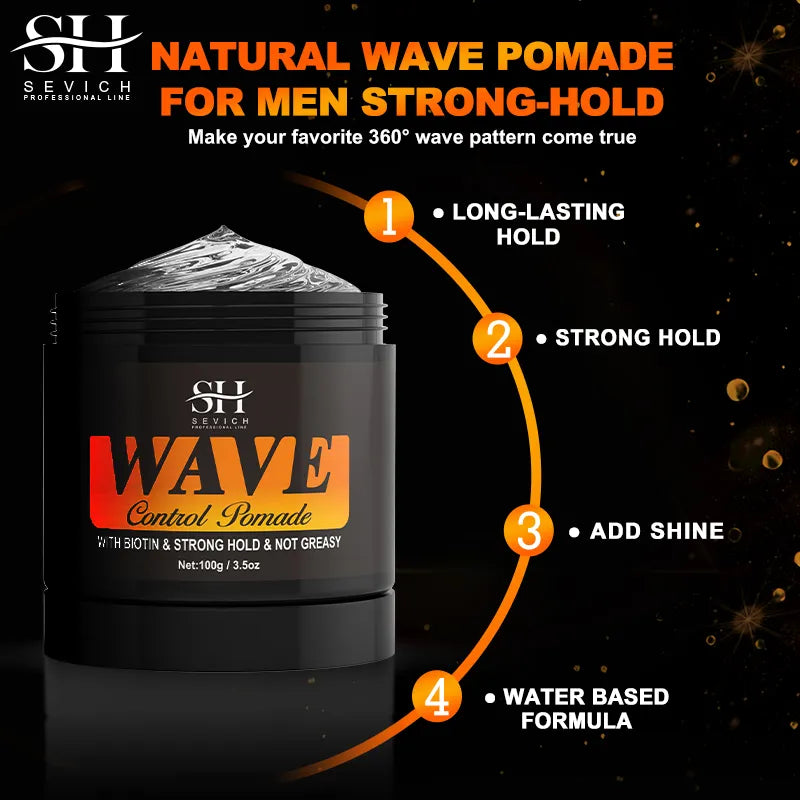 Natural Wave Control Pomade for Black Men - Eklat