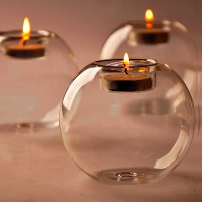 Glass candleholder - Eklat