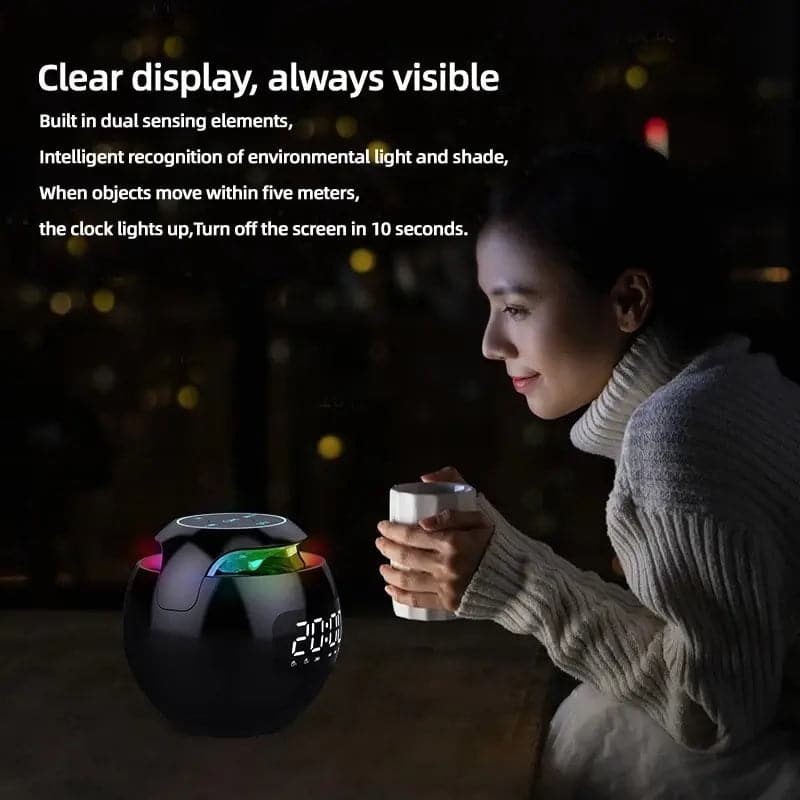 G90 New Clock Colorful Bluetooth Speaker - Eklat