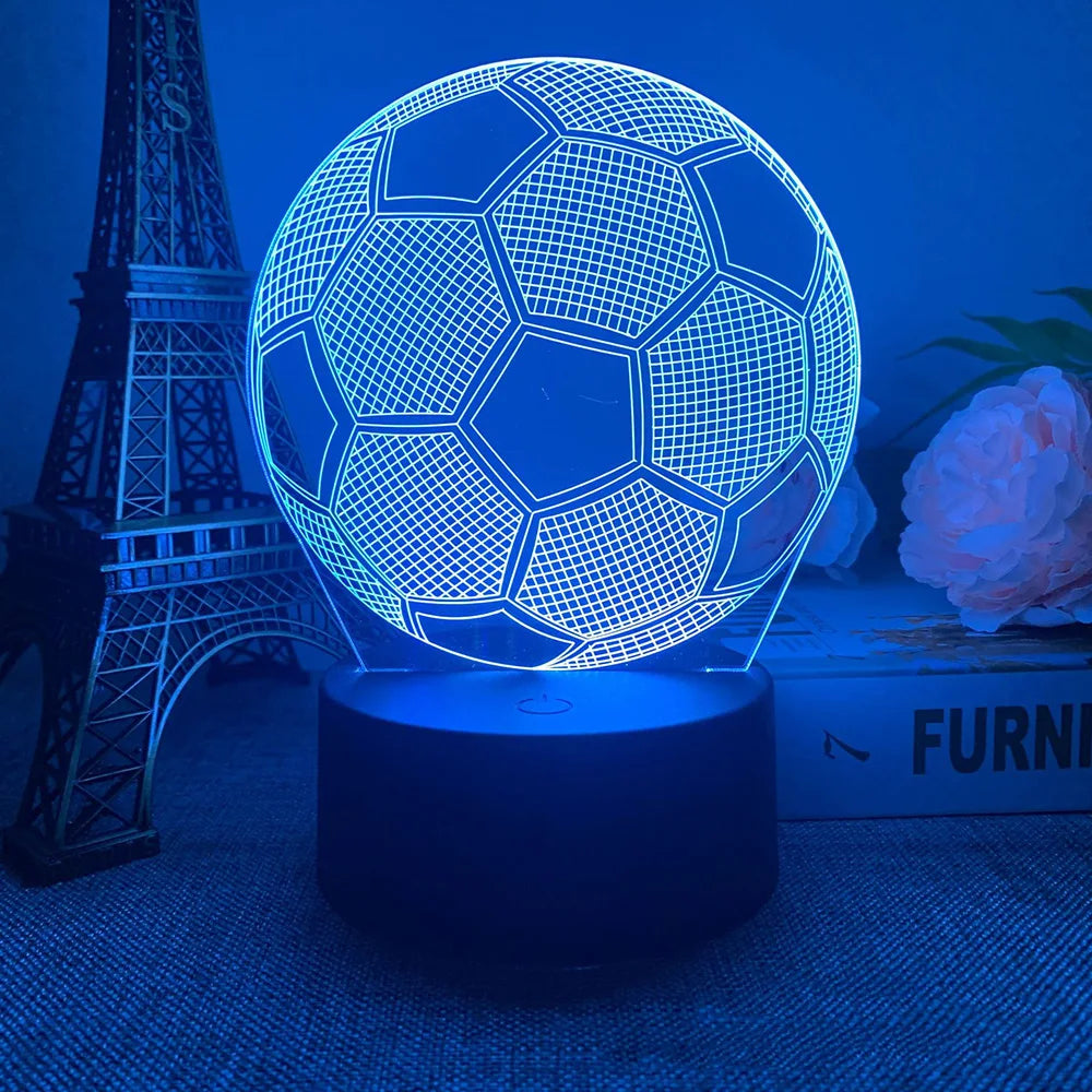 Football 3D Illusion Lamp Night Light - Eklat