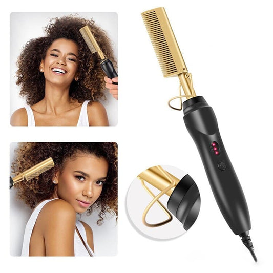 Electric Heating Curling Comb Hair - Eklat