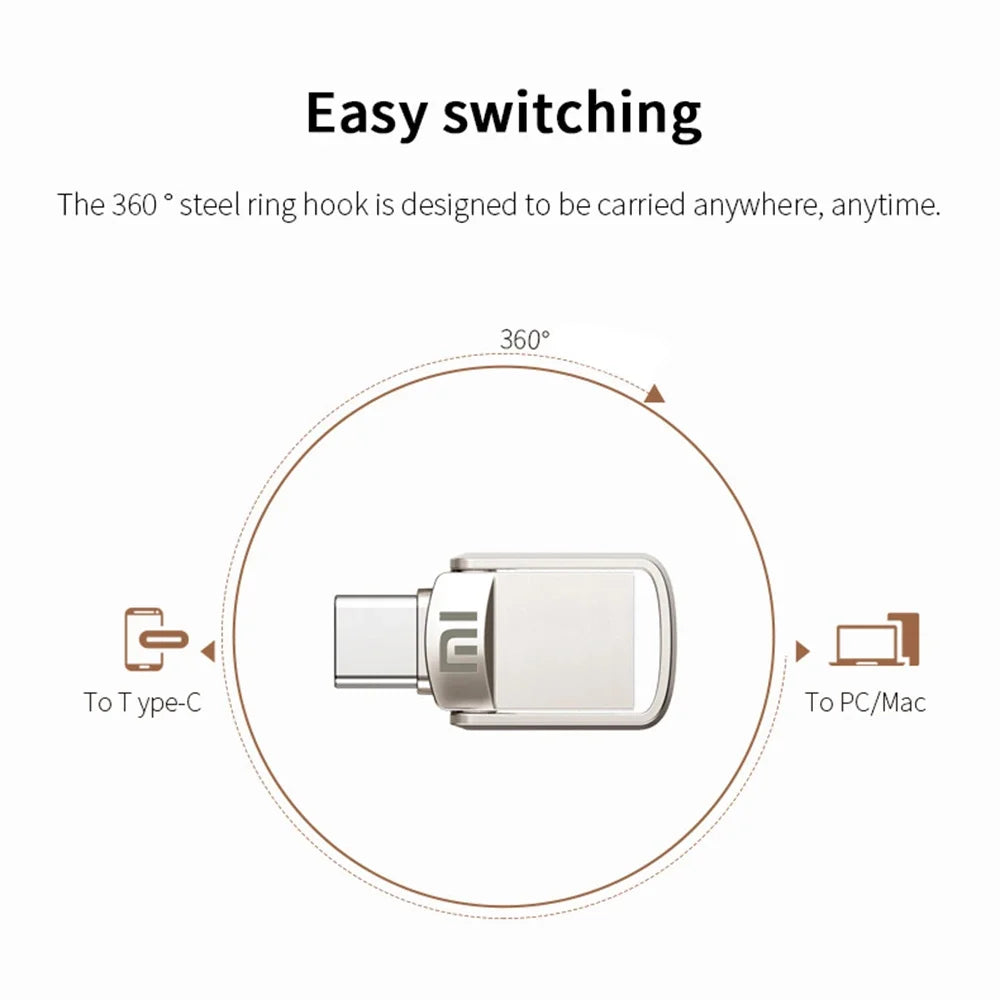 Xiaomi U Disk 2TB 1TB USB 3.1 Type-C interface 256GB 128GB 512GB Mobil