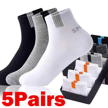 5 Pairs Men Bamboo Fiber Autumn Winter Men Socks - Eklat