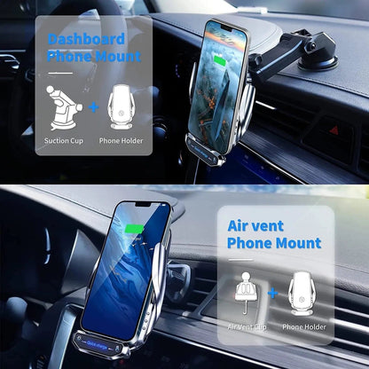 Wireless Charger Car Phone Holder - Eklat