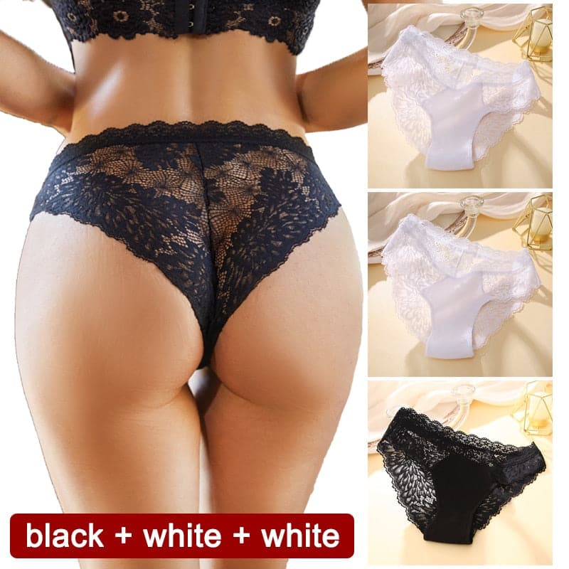 Multitrust Women 3Pcs Sexy Lingerie Set Lace Underwear ...