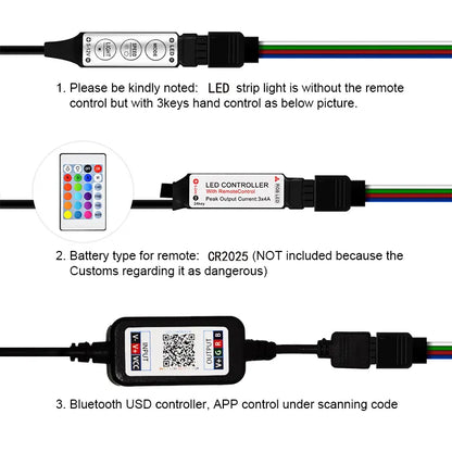 LED Strip Lights RGB APP Control - Eklat
