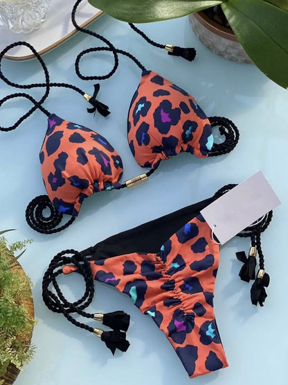 Sexy Swimsuit Women Triangle Bikinis Set